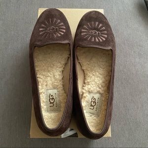 UGG Brown Loafers - lined soles